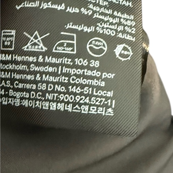 H&M Charcoal Gray Women's Single Breasted Blazer Coat Size M - Picture 12 of 13